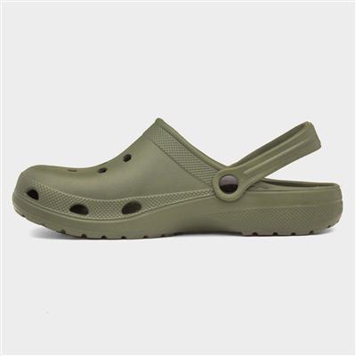 Berman Adults Khaki EVA Slip On Clog Sandal