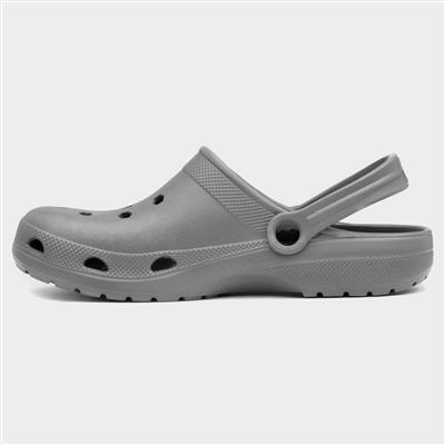 Adults Grey EVA Slip On Clog Sandal
