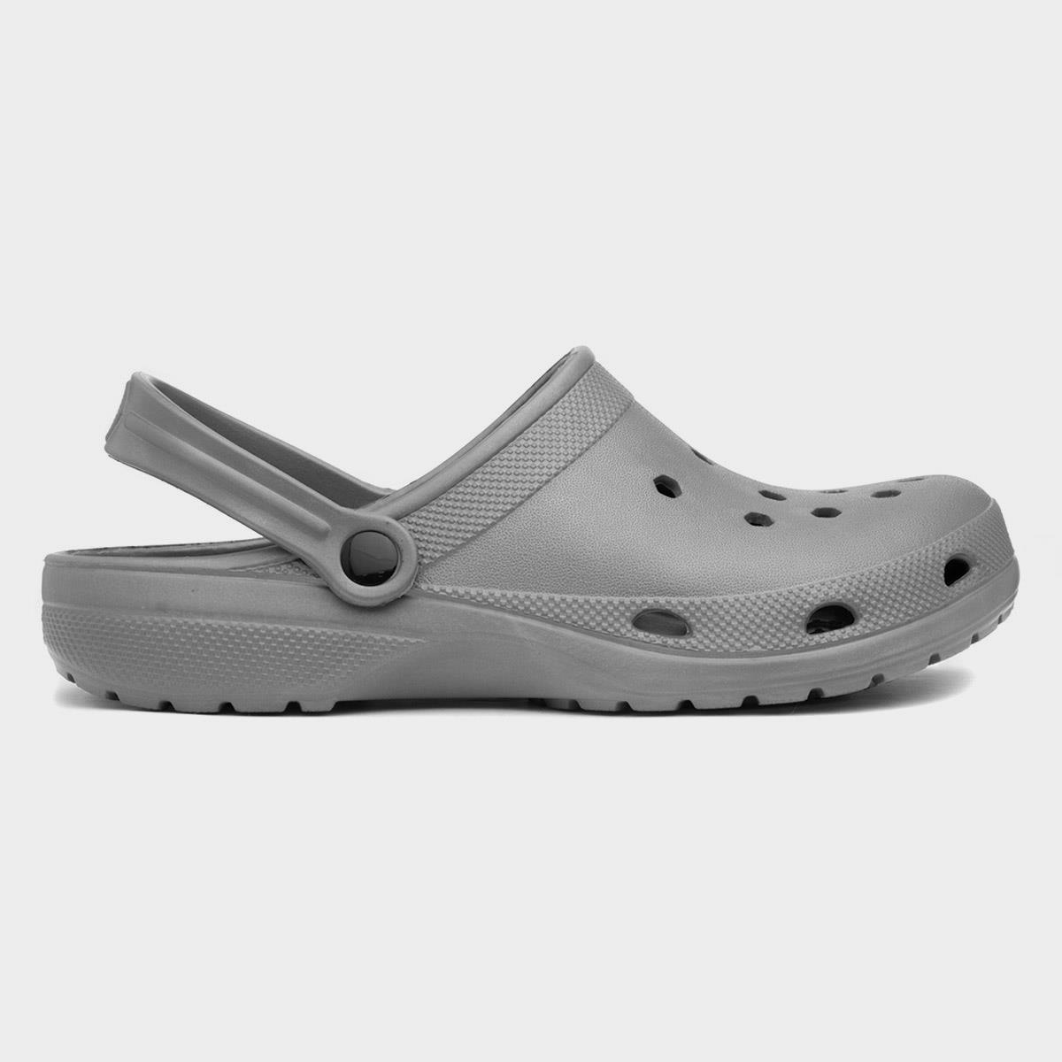 Adults Grey EVA Slip On Clog Sandal