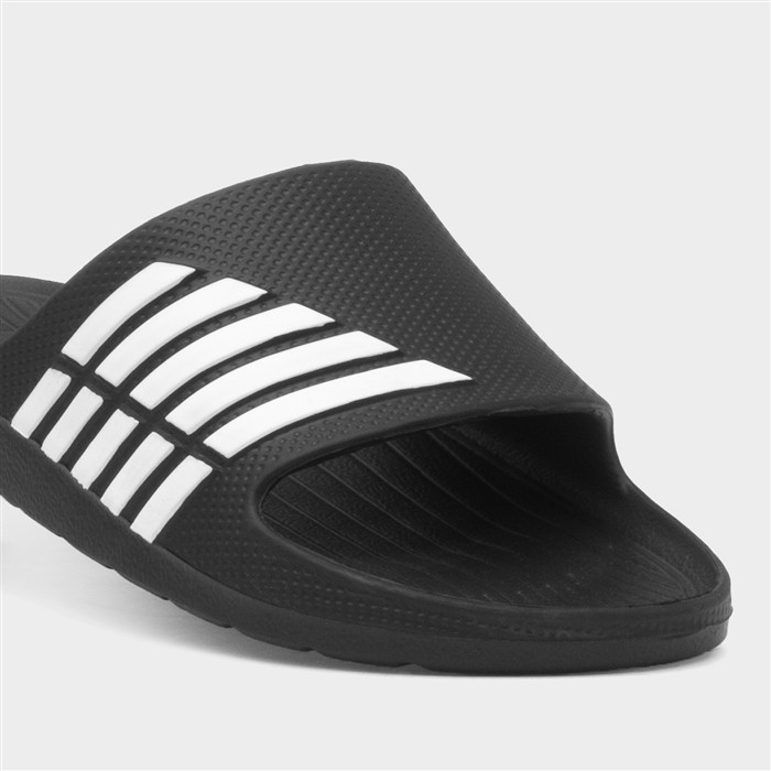 Adults Black & White Stripe EVA Slider