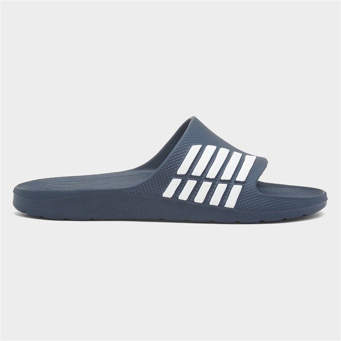 Adults Navy & White Stripe EVA Slider