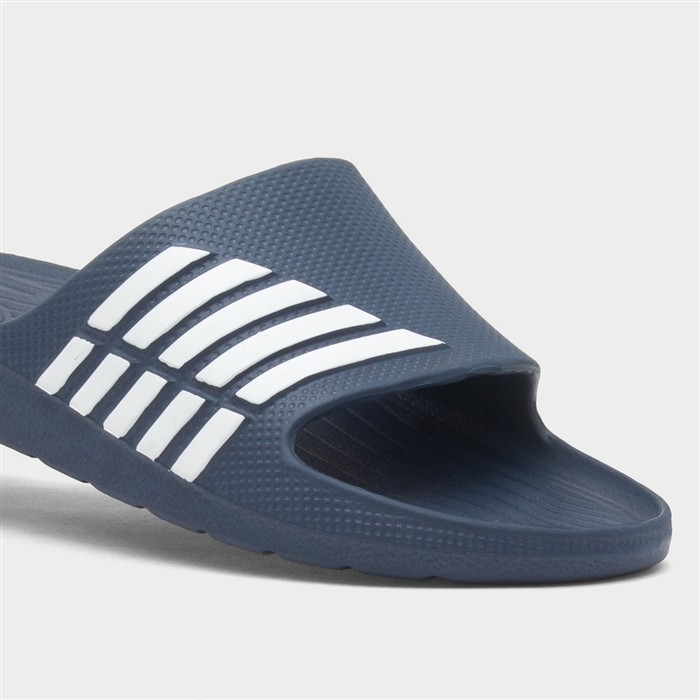 Adults Navy & White Stripe EVA Slider