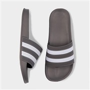 Adults Grey & White Stripe EVA Slider (Click For Details)