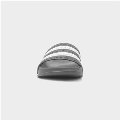 Adults Grey & White Stripe EVA Slider