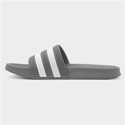 Adults Grey & White Stripe EVA Slider