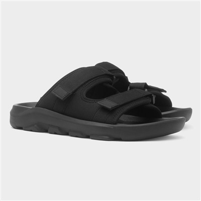 Mens Black EVA Twin Strap Sandal