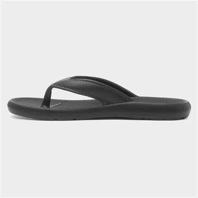 Mens Black EVA Toe Post Slip On Sandal