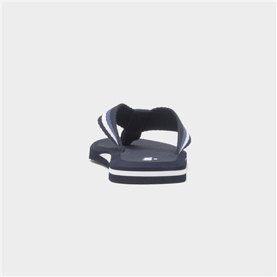 Tape Mens Navy Toe Post Sandal