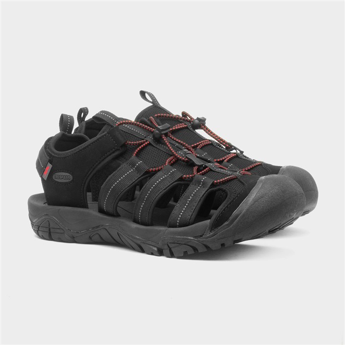 Torrance Mens Black Closed Toe Sandal