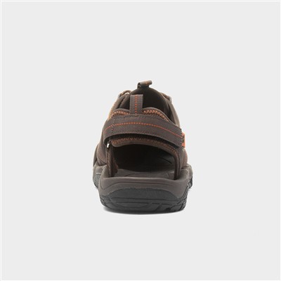 Torrance Mens Brown Closed Toe Sandal