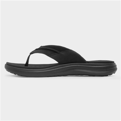 Finn Mens Black EVA Toe Post Flip Flop