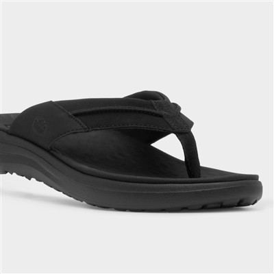Finn Mens Black EVA Toe Post Flip Flop