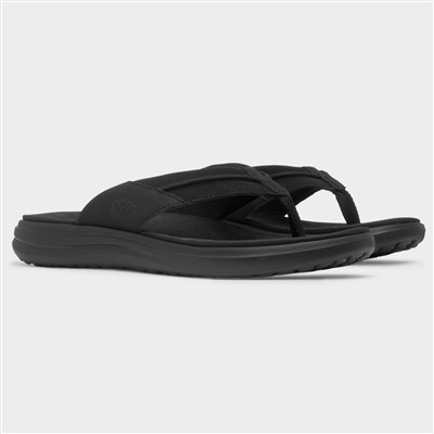 Finn Mens Black EVA Toe Post Flip Flop