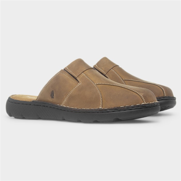 Carson Mens Tan Leather Sandal