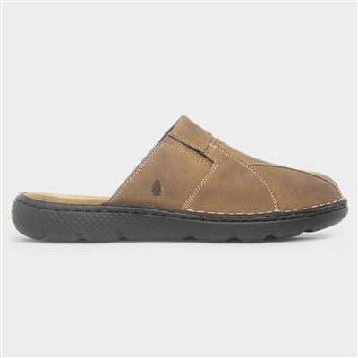 Olive Carson Mens Tan Leather Sandal