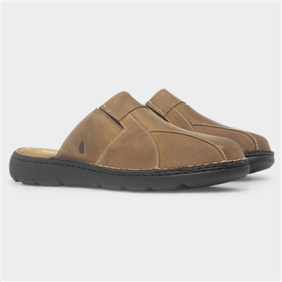 Olive Carson Mens Tan Leather Sandal