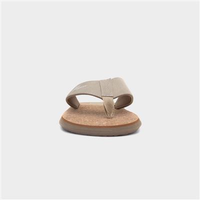 Topez Mens Sand Cork Toe Post