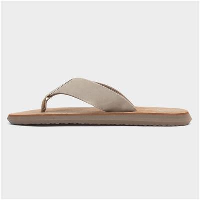 Topez Mens Sand Cork Toe Post