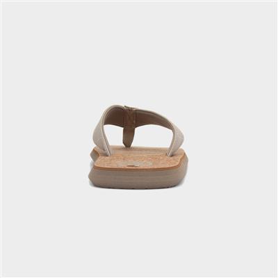 Topez Mens Sand Cork Toe Post