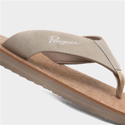 Topez Mens Sand Cork Toe Post