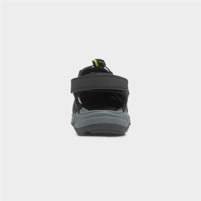 Minster Mens Black Fisherman Sandal