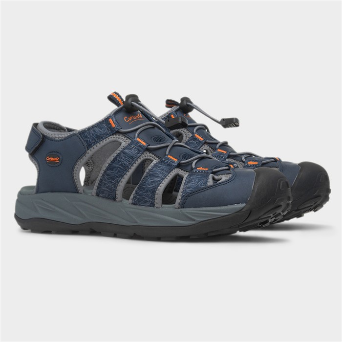Minster Mens Navy Fisherman Sandal