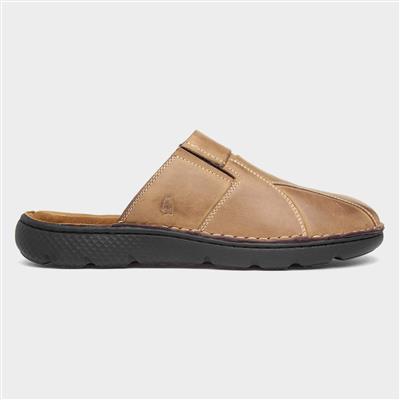Carson Mens Brown Mule Leather Sandal