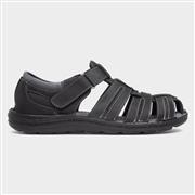 Hush Puppies Albert Mens Black Fisherman Sandal (Click For Details)