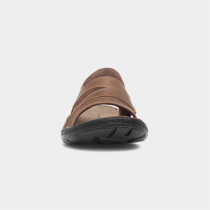 Hush Puppies Archer Mens Tan Leather Mule Sandal-59959 shoezone