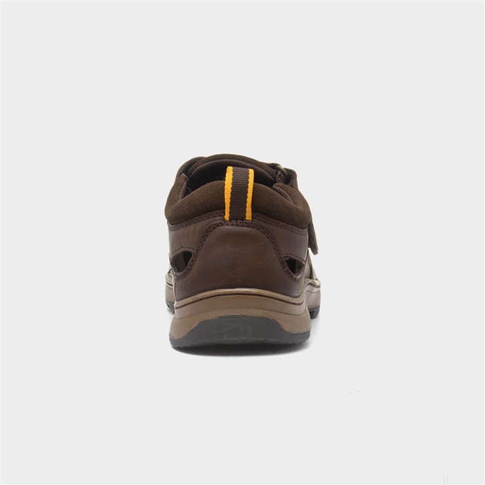 Rucker Mens Brown Leather Sandal