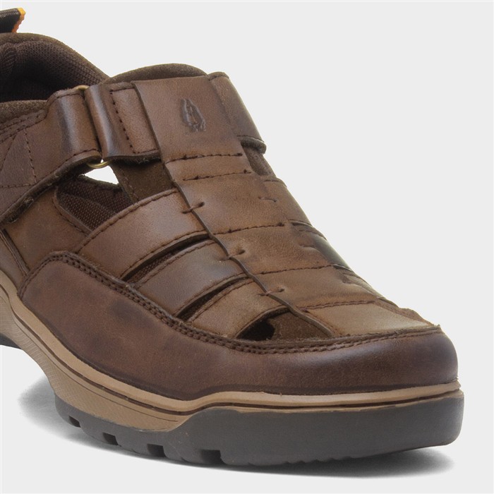 Rucker Mens Brown Leather Sandal