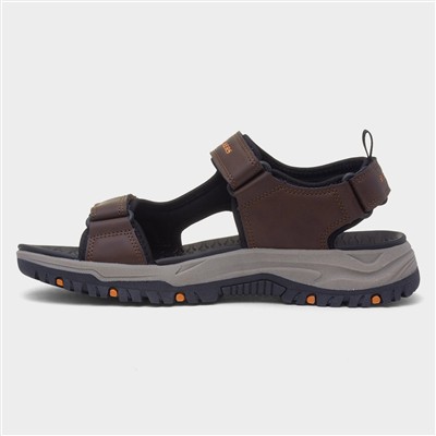 Prewitt Rigdon Mens Brown Vegan Sandal