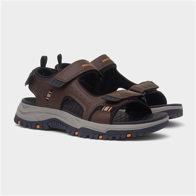 Prewitt Rigdon Mens Brown Vegan Sandal