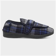 Jo & Joe Buxton Mens Navy Wider Fit Slipper (Click For Details)