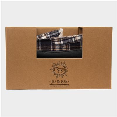 Livingston Mens Navy Moccasin Slipper