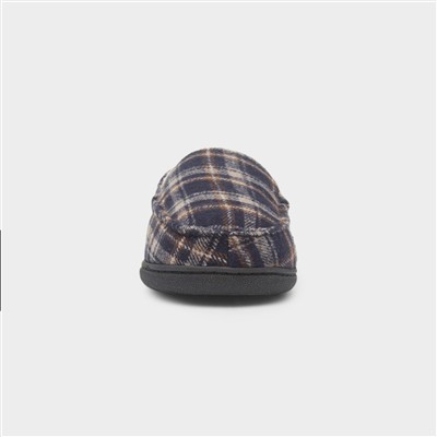 Elswick Mens Navy Moccasin Slipper