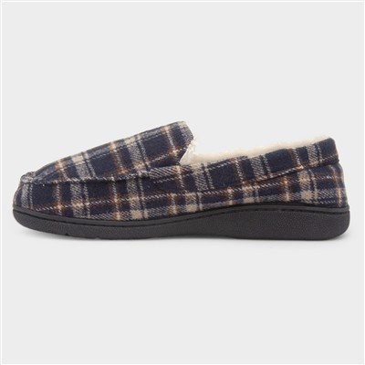 Elswick Mens Navy Moccasin Slipper