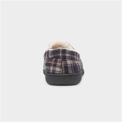 Elswick Mens Navy Moccasin Slipper