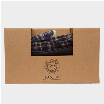 Elswick Mens Navy Moccasin Slipper