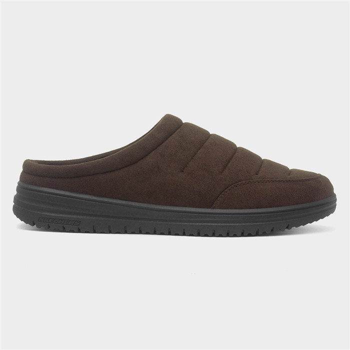 Skechers Men's Brown Murette Garvanza Chocolate Slipper Size 8