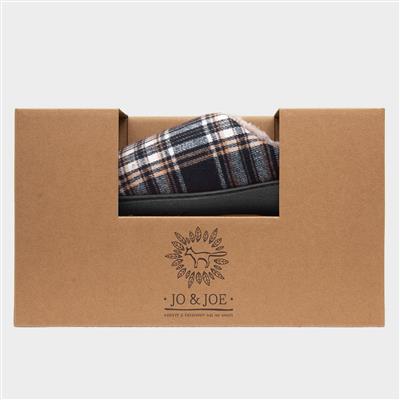 Falkirk Mens Navy Tartan Mule Slipper