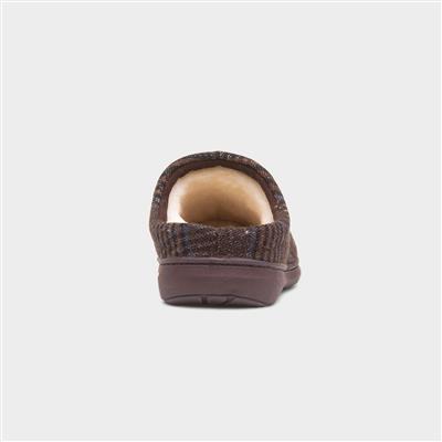 Wexford Mens Brown Mule Slipper