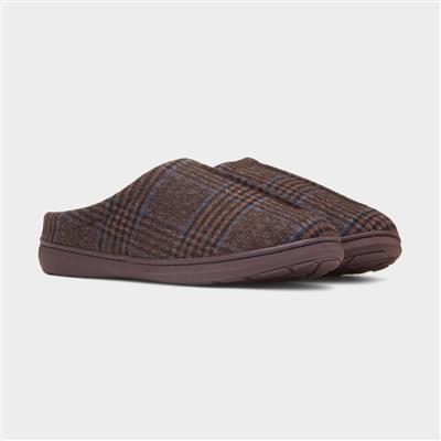 Wexford Mens Brown Mule Slipper