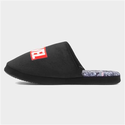 Mens Black Mule Slipper