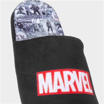 Mens Black Mule Slipper