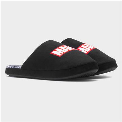 Mens Black Mule Slipper