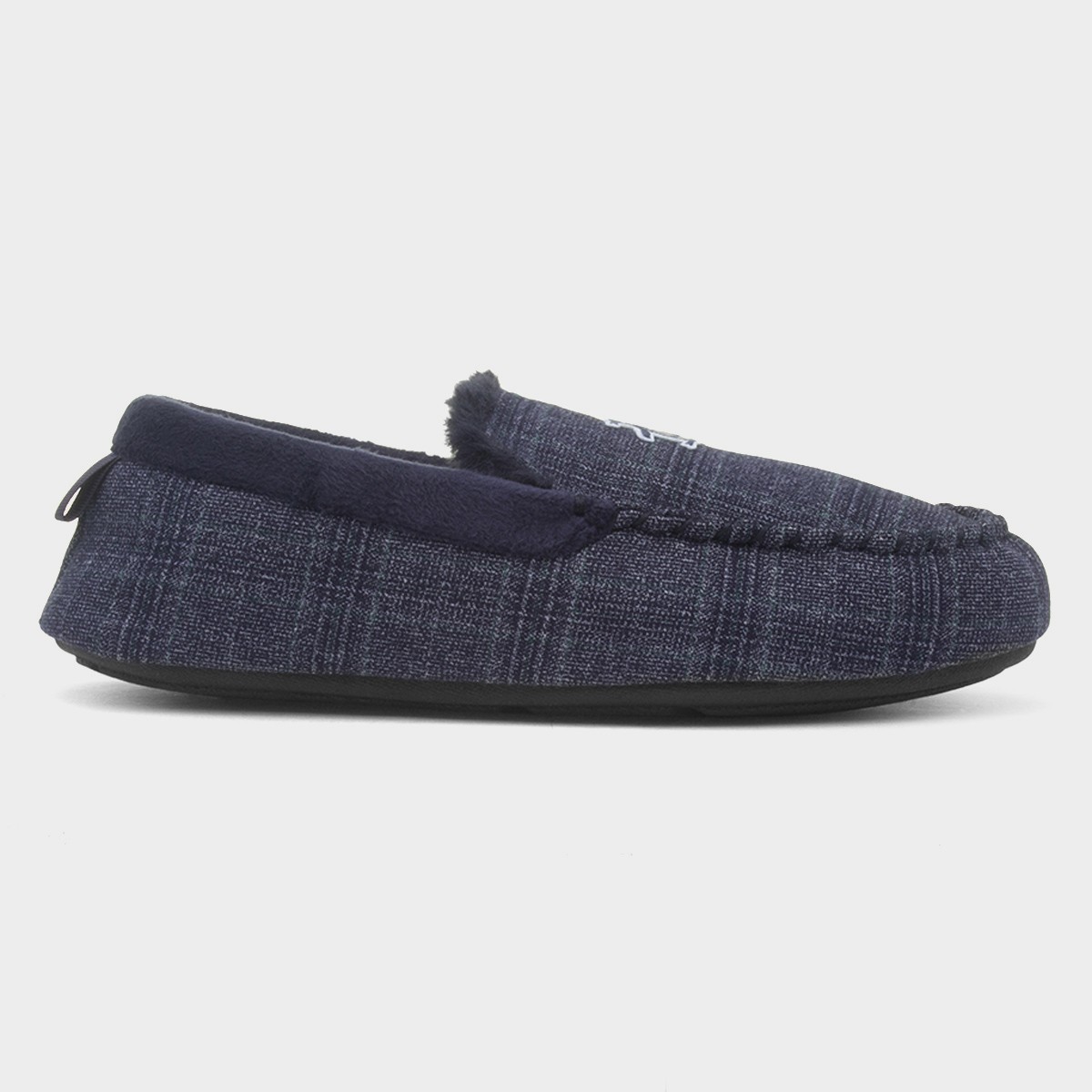 Bedtime Mens Navy Slipper