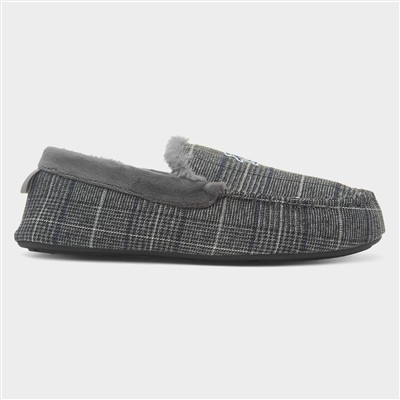Bedtime Mens Charcoal Slipper
