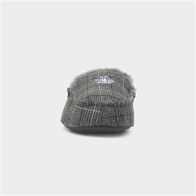 Bedtime Mens Charcoal Slipper