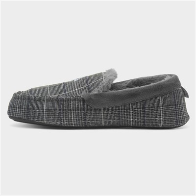 Bedtime Mens Charcoal Slipper